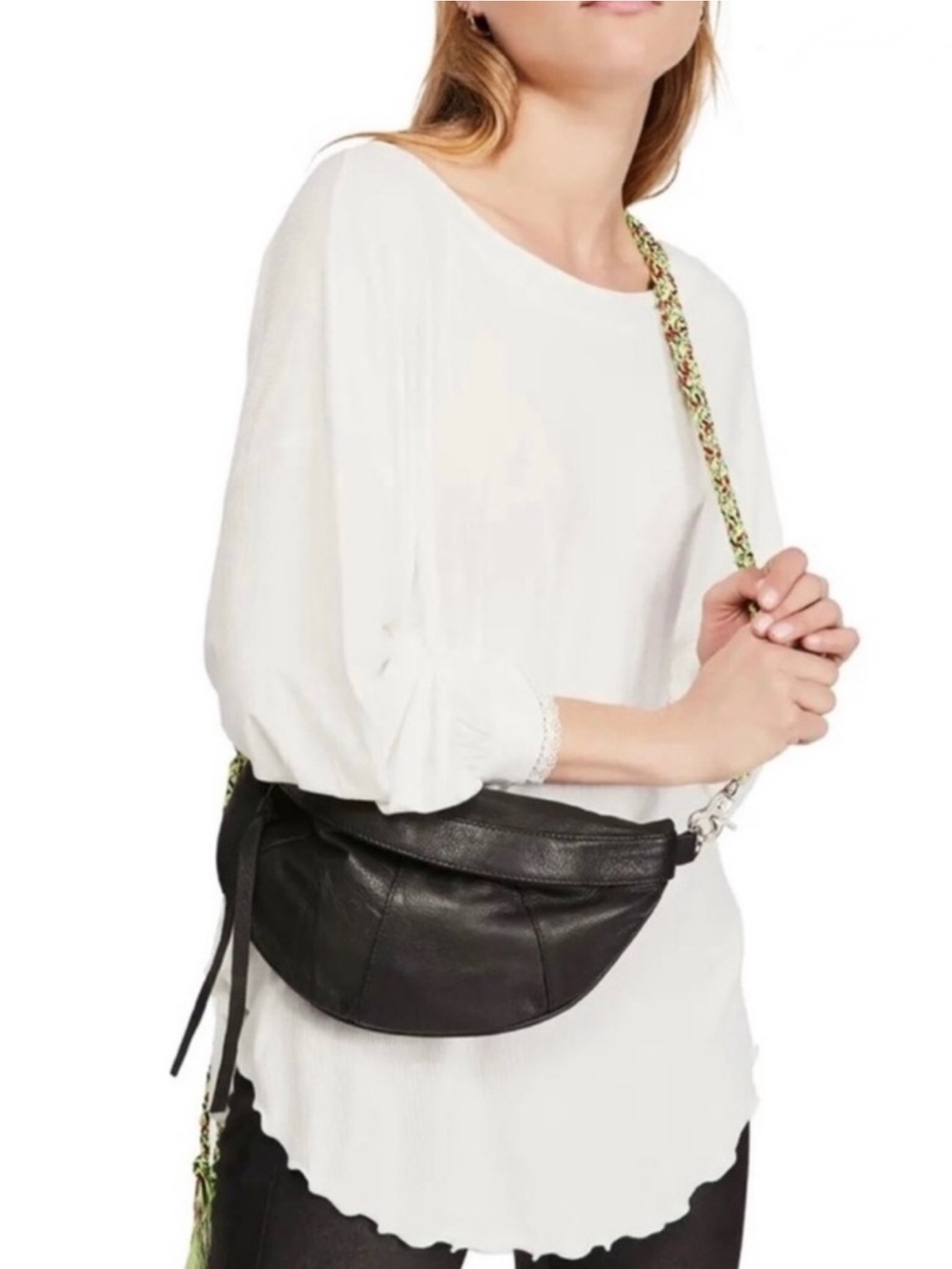 FREE PEOPLE IVORY LONG SLEEVE TOP